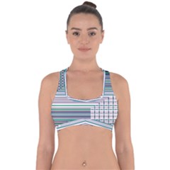 Gradient (103) Cross Back Hipster Bikini Top  by Sparkle