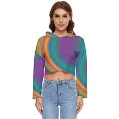 Gradientcolors Women s Lightweight Cropped Hoodie by Sparkle