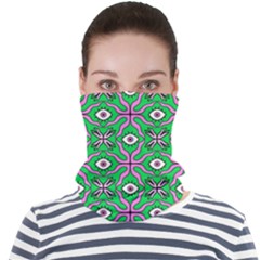 Abstract Illustration With Eyes Face Seamless Bandana (adult) by SychEva