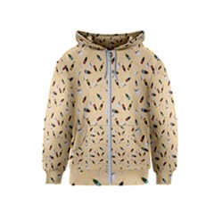 Festive Champagne Kids  Zipper Hoodie by SychEva