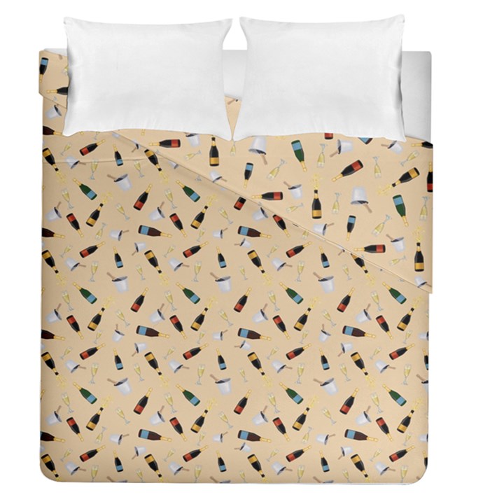 Festive Champagne Duvet Cover Double Side (Queen Size)