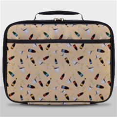 Festive Champagne Full Print Lunch Bag by SychEva