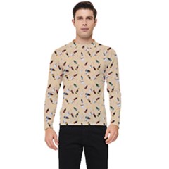 Festive Champagne Men s Long Sleeve Rash Guard by SychEva