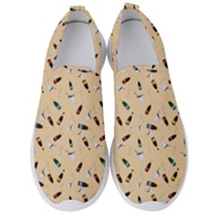 Festive Champagne Men s Slip On Sneakers by SychEva