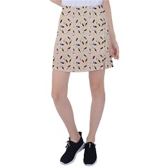 Festive Champagne Tennis Skirt by SychEva