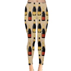 Champagne For The Holiday Leggings  by SychEva