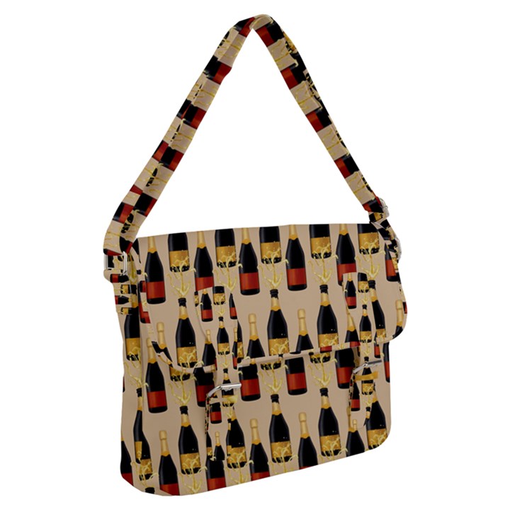 Champagne For The Holiday Buckle Messenger Bag