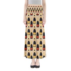 Champagne For The Holiday Full Length Maxi Skirt by SychEva