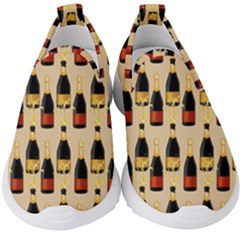 Champagne For The Holiday Kids  Slip On Sneakers by SychEva