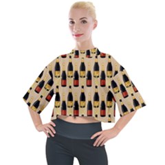 Champagne For The Holiday Mock Neck Tee by SychEva