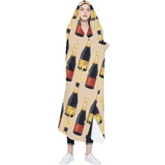 Champagne For The Holiday Wearable Blanket by SychEva