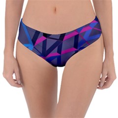 3d Lovely Geo Lines Reversible Classic Bikini Bottoms by Uniqued