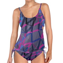 3d Lovely Geo Lines Tankini Set by Uniqued