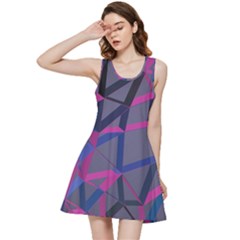 3d Lovely Geo Lines Inside Out Racerback Dress by Uniqued