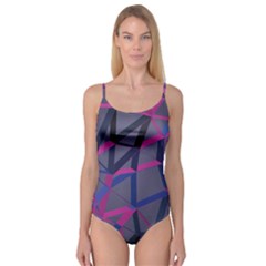 3d Lovely Geo Lines Camisole Leotard  by Uniqued