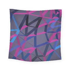 3d Lovely Geo Lines Square Tapestry (small) by Uniqued