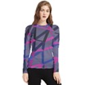 3d Lovely Geo Lines Women s Long Sleeve Rash Guard View1