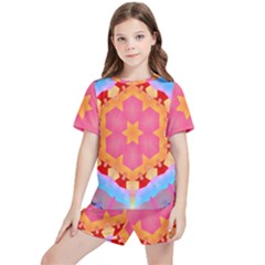 Digitalart Kids  Tee And Sports Shorts Set by Sparkle