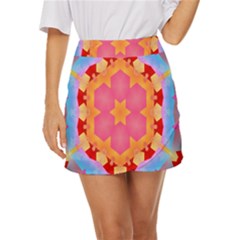 Digitalart Mini Front Wrap Skirt by Sparkle