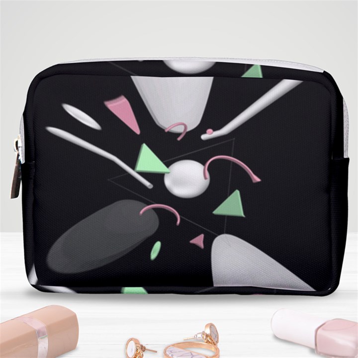 Digital Illusion Make Up Pouch (Medium)