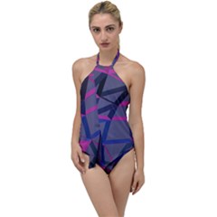 3d Lovely Geo Lines Go With The Flow One Piece Swimsuit by Uniqued