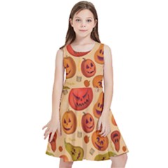 Pumpkin Muzzles Kids  Skater Dress by SychEva