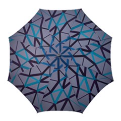 3d Lovely Geo Lines 2 Golf Umbrellas by Uniqued