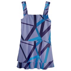 3d Lovely Geo Lines 2 Kids  Layered Skirt Swimsuit by Uniqued