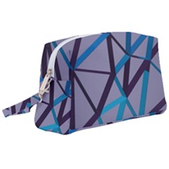 3d Lovely Geo Lines 2 Wristlet Pouch Bag (large) by Uniqued