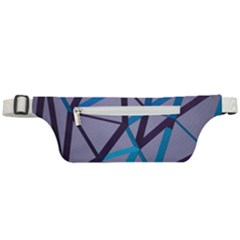 3d Lovely Geo Lines 2 Active Waist Bag by Uniqued