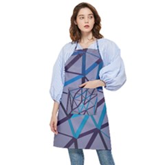 3d Lovely Geo Lines 2 Pocket Apron by Uniqued