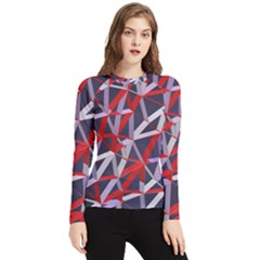 3d Lovely Geo Lines Vii Women s Long Sleeve Rash Guard by Uniqued