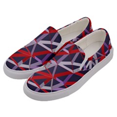 3d Lovely Geo Lines Vii Men s Canvas Slip Ons by Uniqued