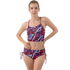 3d Lovely Geo Lines Vii Mini Tank Bikini Set by Uniqued