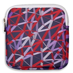 3d Lovely Geo Lines Vii Mini Square Pouch by Uniqued