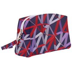 3d Lovely Geo Lines Vii Wristlet Pouch Bag (large) by Uniqued