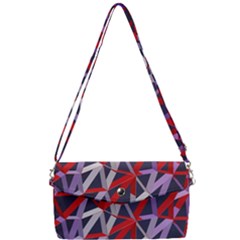 3d Lovely Geo Lines Vii Removable Strap Clutch Bag by Uniqued