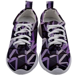 3d Lovely Geo Lines Vi Kids Athletic Shoes by Uniqued