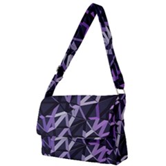 3d Lovely Geo Lines Vi Full Print Messenger Bag (l) by Uniqued