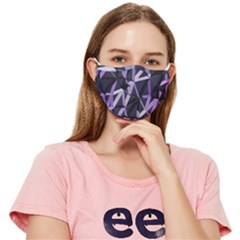 3d Lovely Geo Lines Vi Fitted Cloth Face Mask (adult) by Uniqued