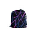 3d Lovely Geo Lines  V Drawstring Pouch (Small) View1