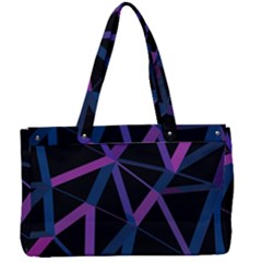 3d Lovely Geo Lines  V Canvas Work Bag by Uniqued