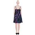 3d Lovely Geo Lines  V Spaghetti Strap Velvet Dress View2