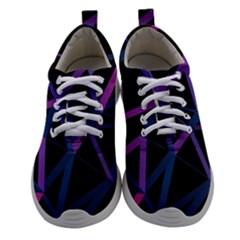 3d Lovely Geo Lines  V Athletic Shoes by Uniqued