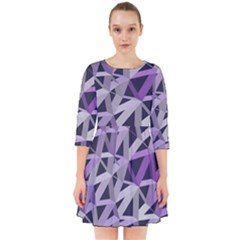 3d Lovely Geo Lines  Iv Smock Dress by Uniqued