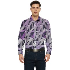 3d Lovely Geo Lines  Iv Men s Long Sleeve  Shirt by Uniqued