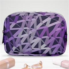 3d Lovely Geo Lines  Iv Make Up Pouch (small) by Uniqued