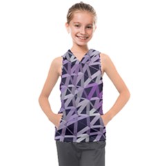 3d Lovely Geo Lines  Iv Kids  Sleeveless Hoodie by Uniqued