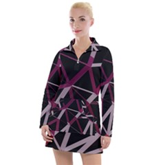 3d Lovely Geo Lines Iii Women s Long Sleeve Casual Dress by Uniqued