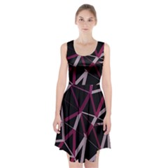 3d Lovely Geo Lines Iii Racerback Midi Dress by Uniqued